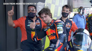 Moto2, 2021, Catalunha: Palavras do pódio, Gardner: “tive metade da corrida para estudar o Raul!” thumbnail