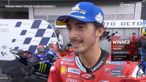 MotoGP, 2021, San Marino – Bagnaia (1º): “Foi importante o pneu para resistir ao Fabio” thumbnail