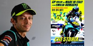 MotoGP, 2021, Misano 2: Cartaz de homenagem a Valentino Rossi thumbnail