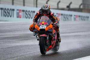 MotoGP, 2022, Portugal, TL3: Miguel Oliveira na frente, queda de Marc Marquez thumbnail