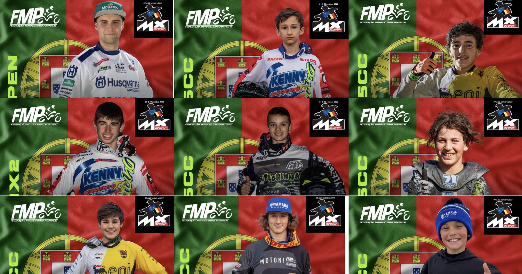 Motocross: 9 jovens pilotos vão representar Portugal na Coupe de l’Avenir thumbnail
