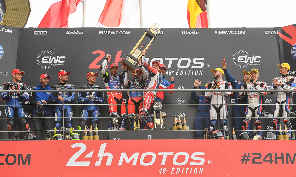 24H Le Mans Moto – Ao fim de 8 horas de corrida a Honda #1 da F.C.C. mantém  a liderança - MotoSport