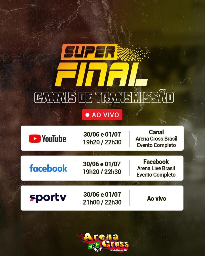Arena Cross 2023 - AO VIVO - SUPER FINAL - SEXTA FEIRA - SÃO PAULO