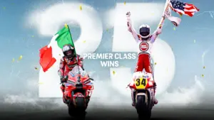 MotoGP, Francesco Bagnaia igualou o número de vitórias de Kevin Schwantz thumbnail