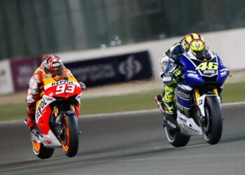 MotoGP: Recordar, a grande luta entre Marc Márquez e Valentino Rossi no Qatar